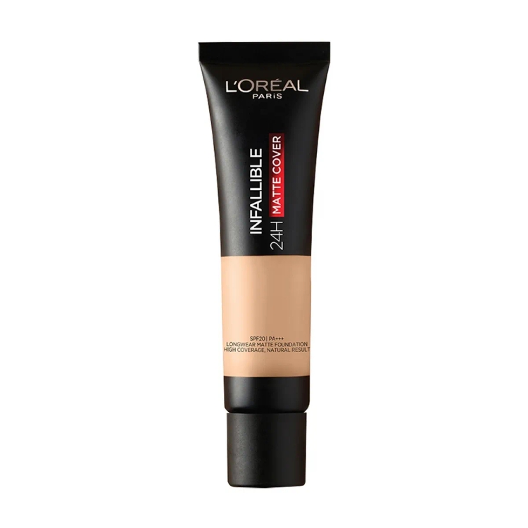 Loreal-Paris Liquid Foundation, Waterproof, Sweatproof And Heatproof, Oil-Control, Infallible 24H Matte Cover, 147 Neutral Beige , 35 Ml