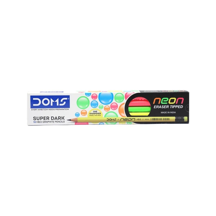 Doms Neon Rubber Tipped Pencil 7940