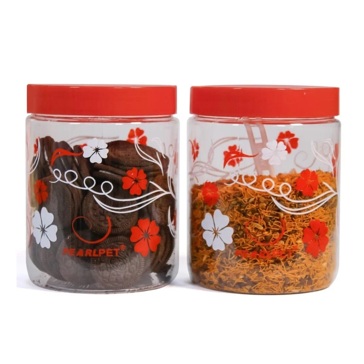 Pearlpet Blossom Jar 1800ml 2pc Set