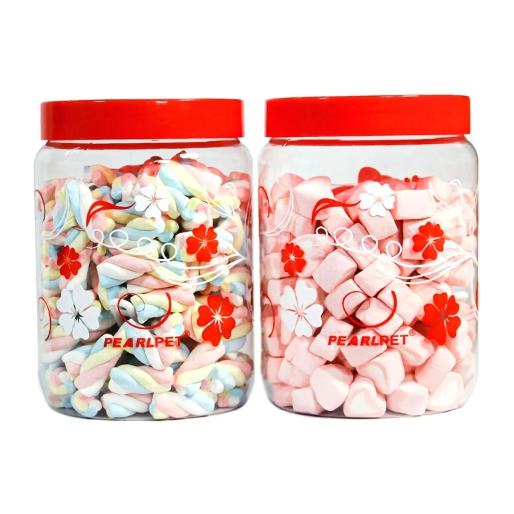 Pearlpet Blossom Jar 2400ml 2pc Set