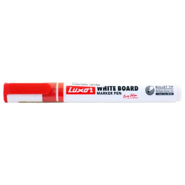 Luxor Refillable Marker Red 1223