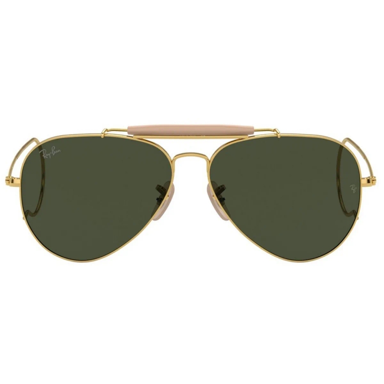 Ray-Ban Sunglass 3030 W340258 Gold Green