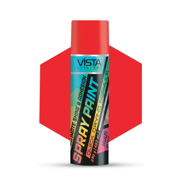 Vista Spray Paint Orange Red 400Ml