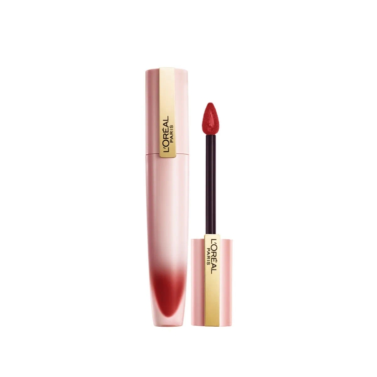 Loreal-Paris Chiffon Signature Airy Velvet Soft-Matte Lip Color Liquid Lipstick, 7Ml, 129 I Lead