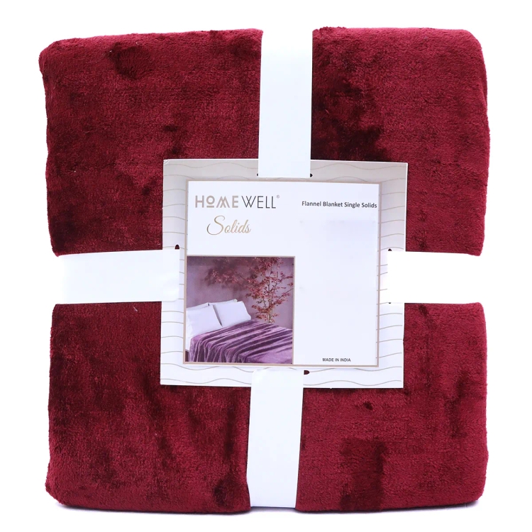 Home Well Flannel Blanket Dyed 220*240 FR