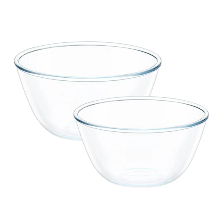 Borosil Mixing Bowl 2Pc 1.3L+1.7L-16317