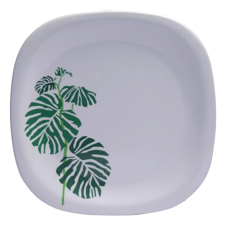 Superware Square Round Small Plate Swiss Leave