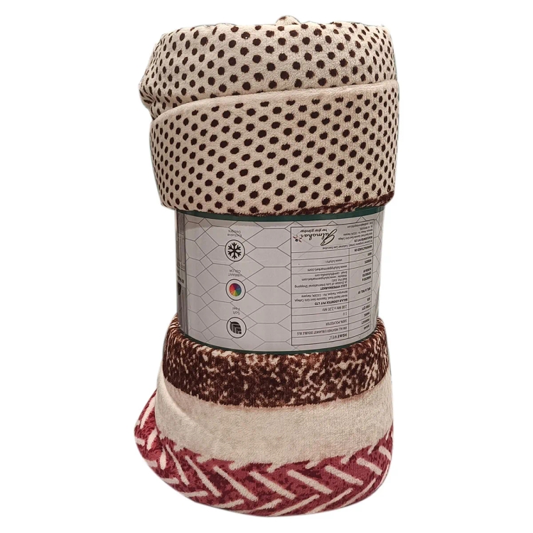 Homewell All Weather Flannel Blanket Dbl BLG Assorted Colour