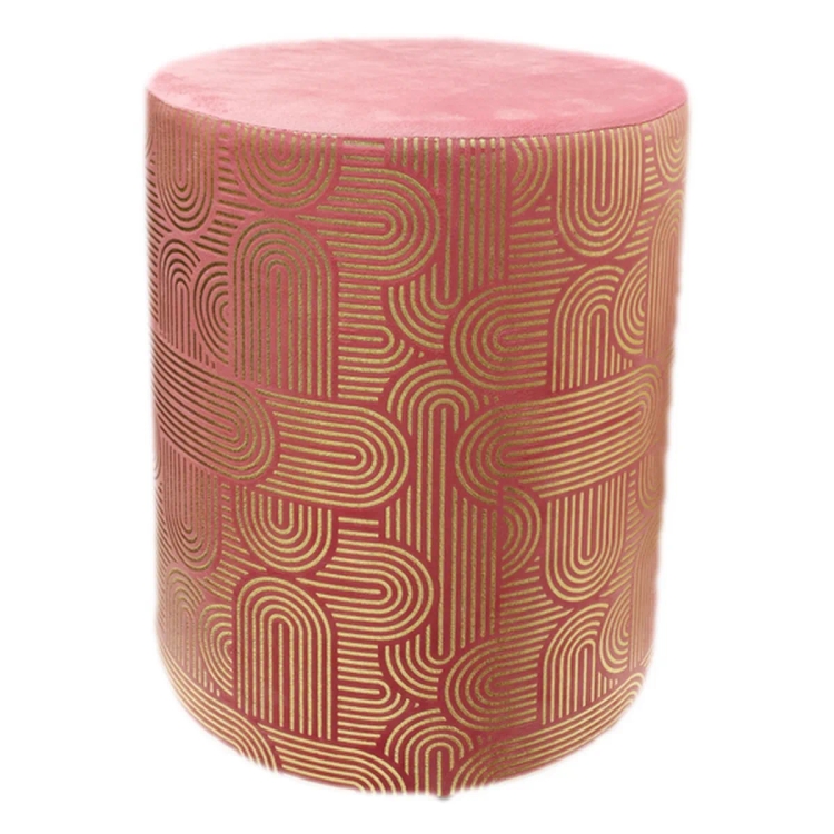 Maple Leaf Ottoman Stool Foil 2 95