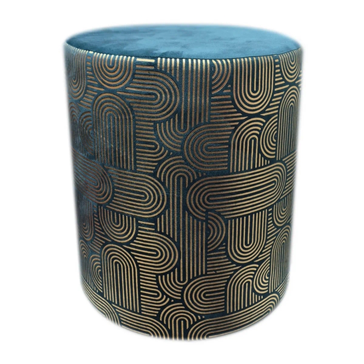 Maple Leaf Ottoman Stool Foil 2 72