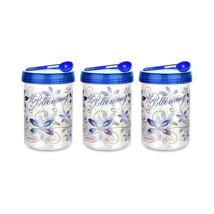 Asian Turn & Lock Storage Containers Airseal Jar 1800ml 3Pcs