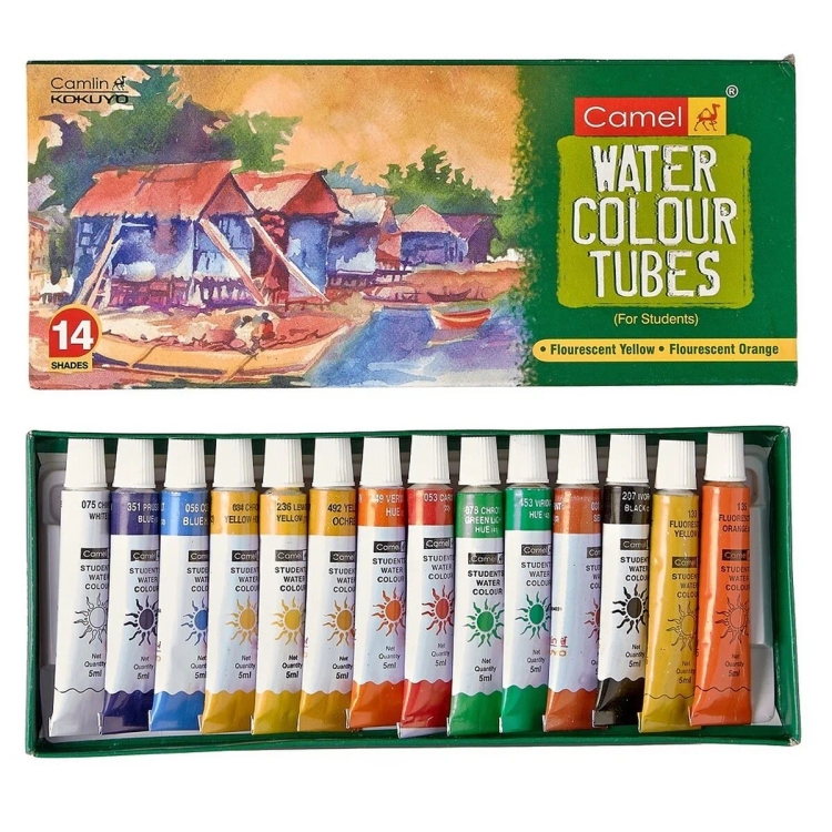 Camlin Student Water Color Tube 14 Set 3604503