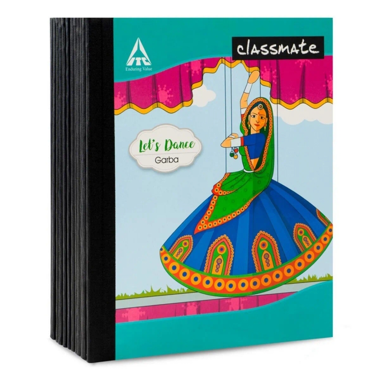 Classmate H/C Notebook 2L-76pg-2000258 Assorted Colour & Design
