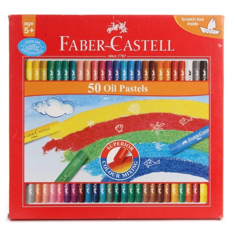 Faber Castell Oil Pastels 50 Color 123050