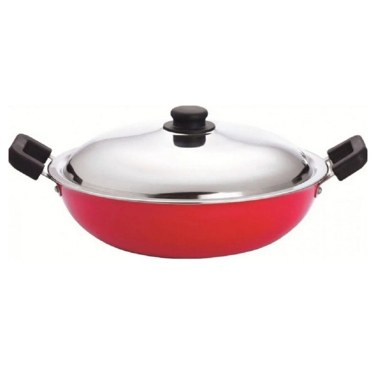 Premier Non Stick Kadai Pan With Lid 22cm