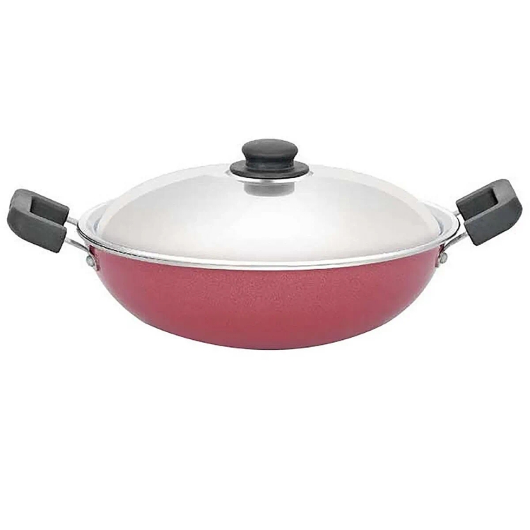 Premier Non Stick Kadai Pan With Lid 24cm
