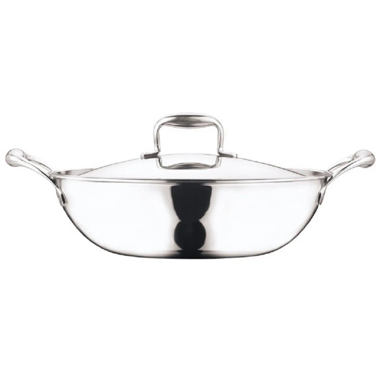 Vinod Platinum Kadai With Lid 28cm