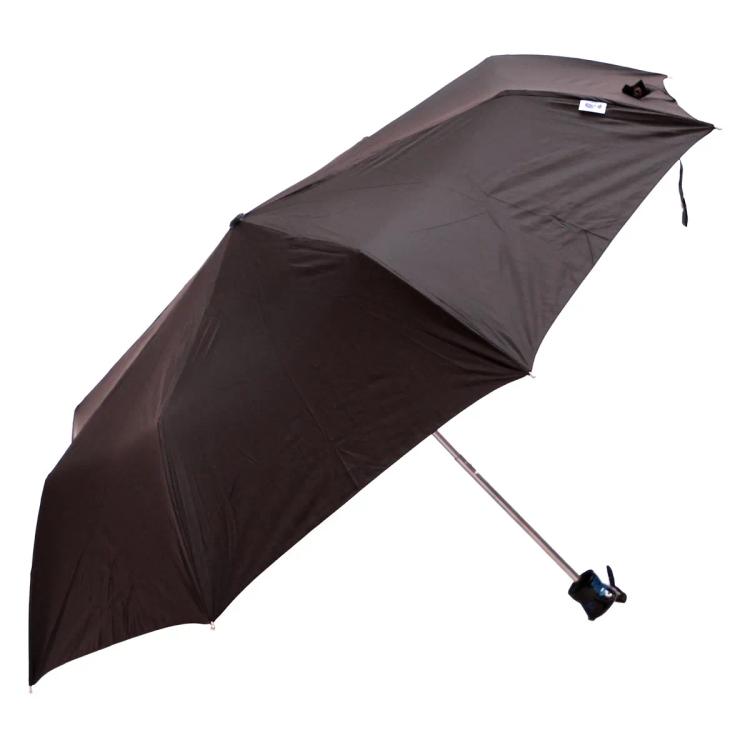 Johns Umbrella Moon Silver 3 Fold Black 545mm