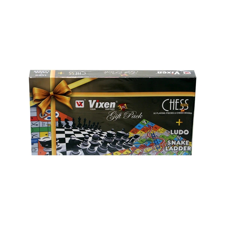 Vixen Chess + Ludo & Snake Ladder 3 in1 Game Premium