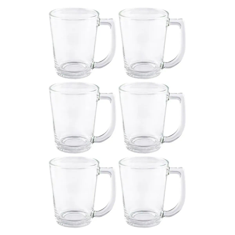 Lucky Glass Mug 6Pc LG 312007