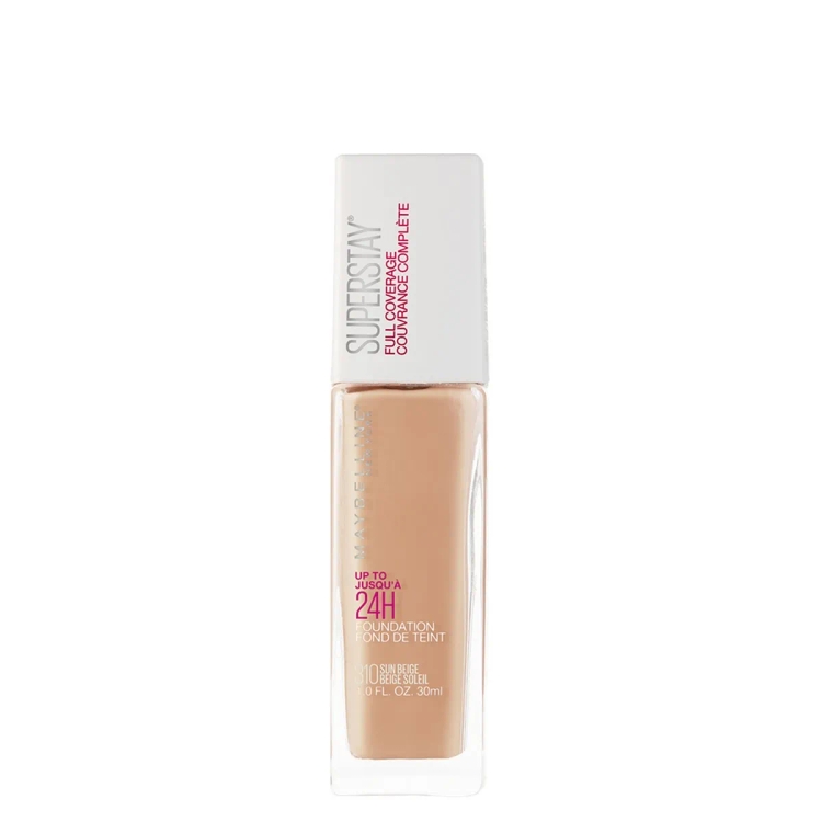 Maybelline New York Super Stay Full Coverage Active Wear Liquid Foundation, Matte Finish With 30 Hr Wear, Transfer Proof, 310, Sun Beige, 30Ml