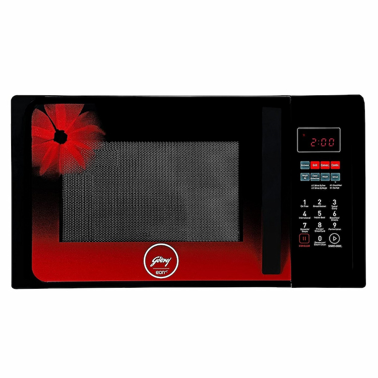 Godrej 23 L Convection Microwave Oven  (GME 723 CF3 PM Red Daisy, Black)