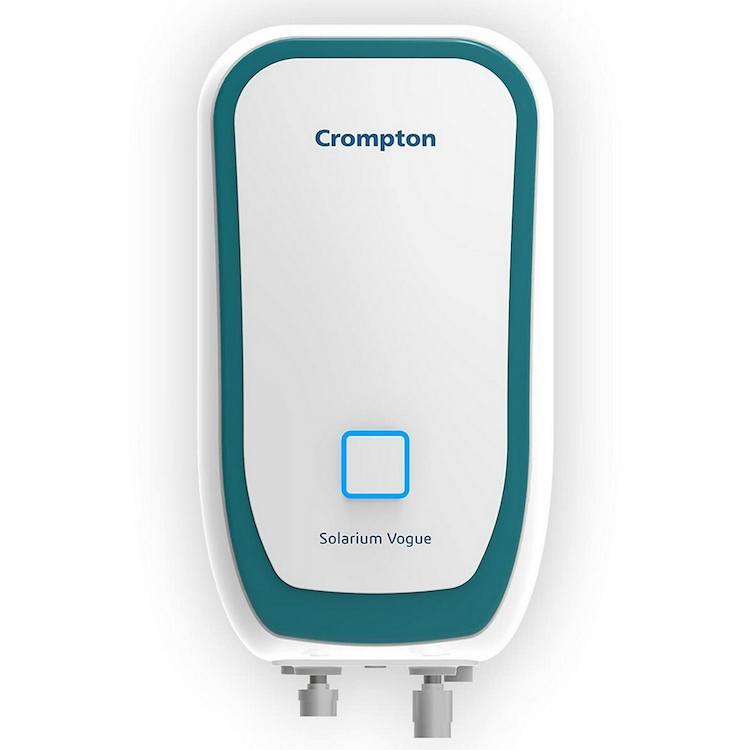 Crompton Solarium Vogue Water Geyser 3L White & Turquoise Blue