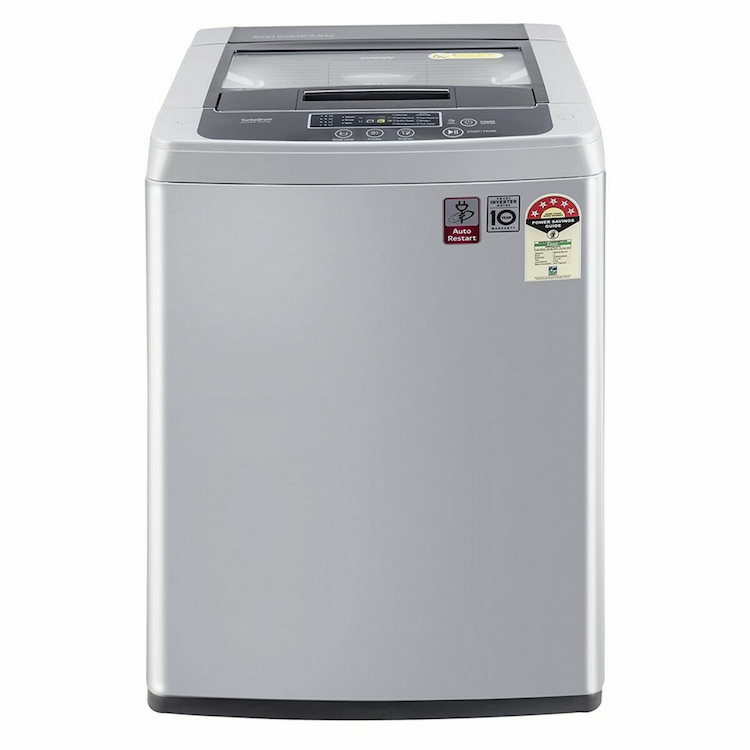 LG 6.5 kg 5 Star Fully Automatic Top Load Washing Machine T65SKSF4Z Middle Free Silver