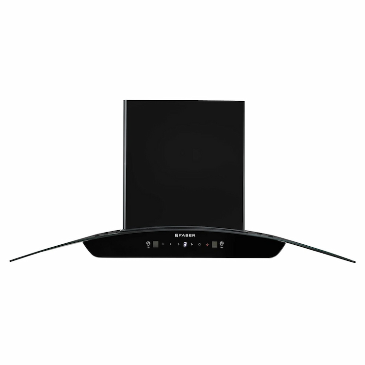 Faber Kitchen Hood Sunny IN HC SC FL LG 90 Auto CleanWall Mounted Chimney  (Black 1200 CMH)