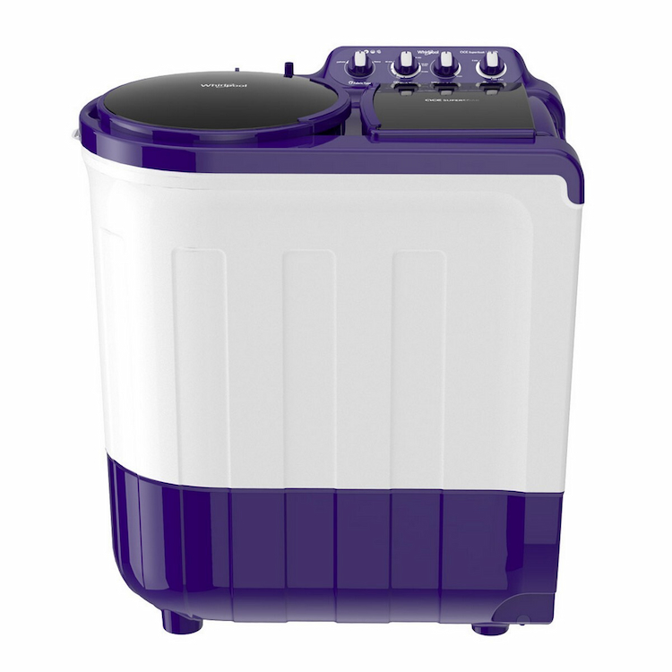 Whirlpool 8 Kg 5 Star Semi Automatic Top Load Washing Machine  Ace Super Soak Coral Purple

