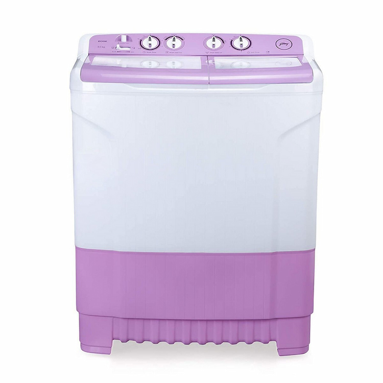 Godrej 8 kg 5 Star  Semi Automatic Top Load Washing Machine WSEDGE 80 5.0 TB3 M Lavender