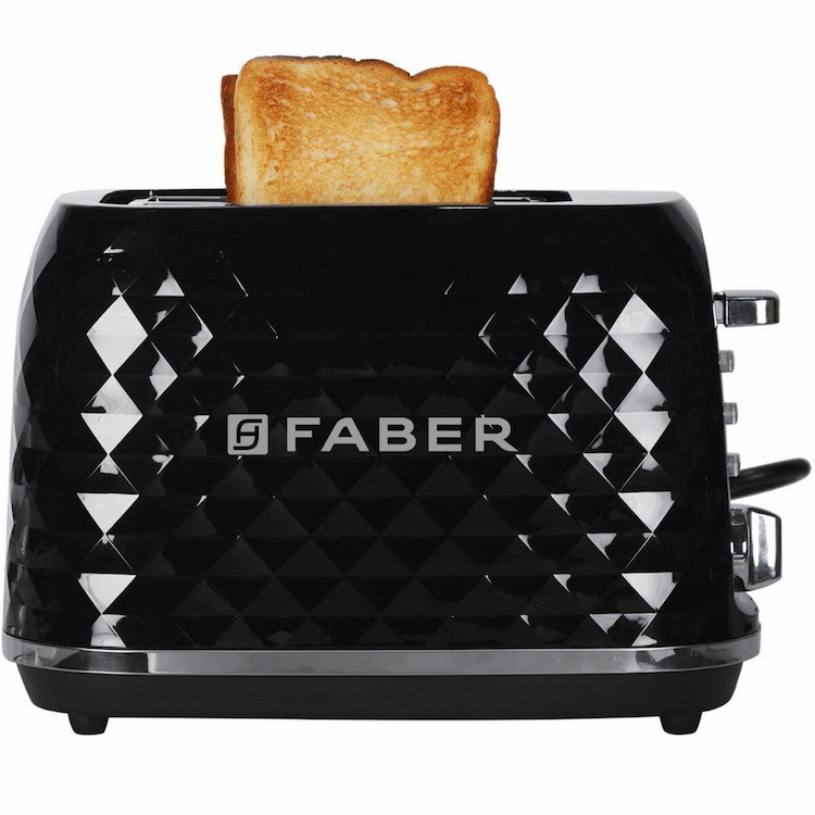 Faber DLX 950W Pop Up Toaster Black