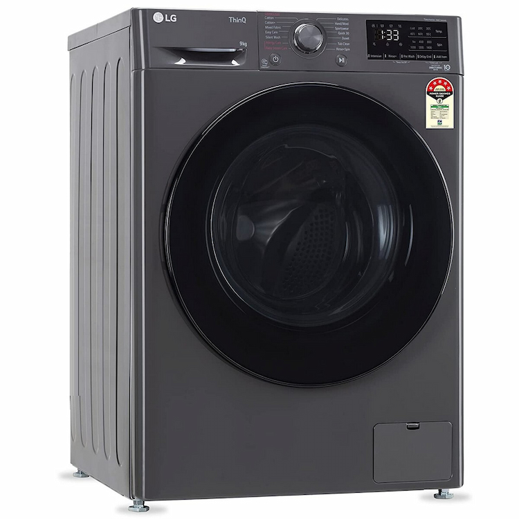 LG 9 kg 5 Star Fully Automatic Front Load Washing Machine FHV1409Z4M Middle Black