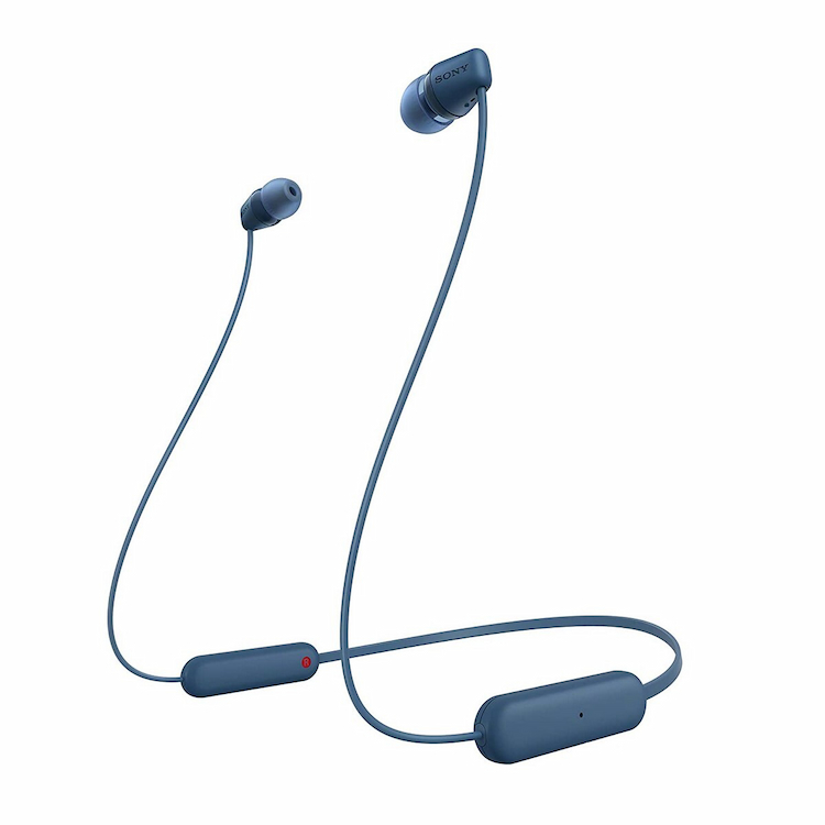 Sony WI-C100 Wireless In-ear Bluetooth Headset with mic (Blue)