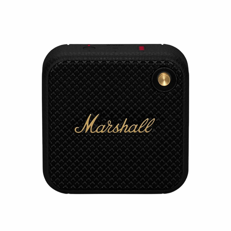 Marshall Willen 10W Portable Bluetooth Speaker With IP67 Water & Dust Resistant,15 Hours of Playback Time (Black & Brass)