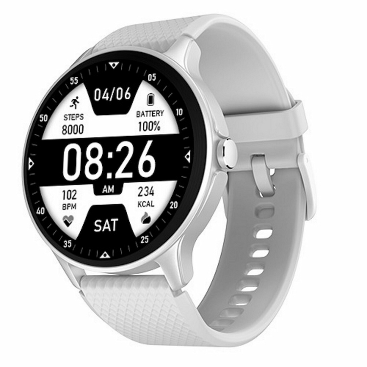 Noise Fit Curve Smart Watch, Silver Grey