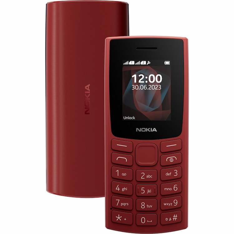 Nokia 105 Single Sim-23 Red