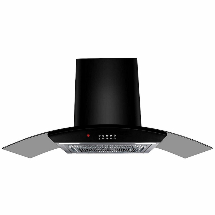 Faber Hood Ace Pro HC PB BK 90 Auto Clean Wall Mounted Chimney  (Black 1100 CMH)