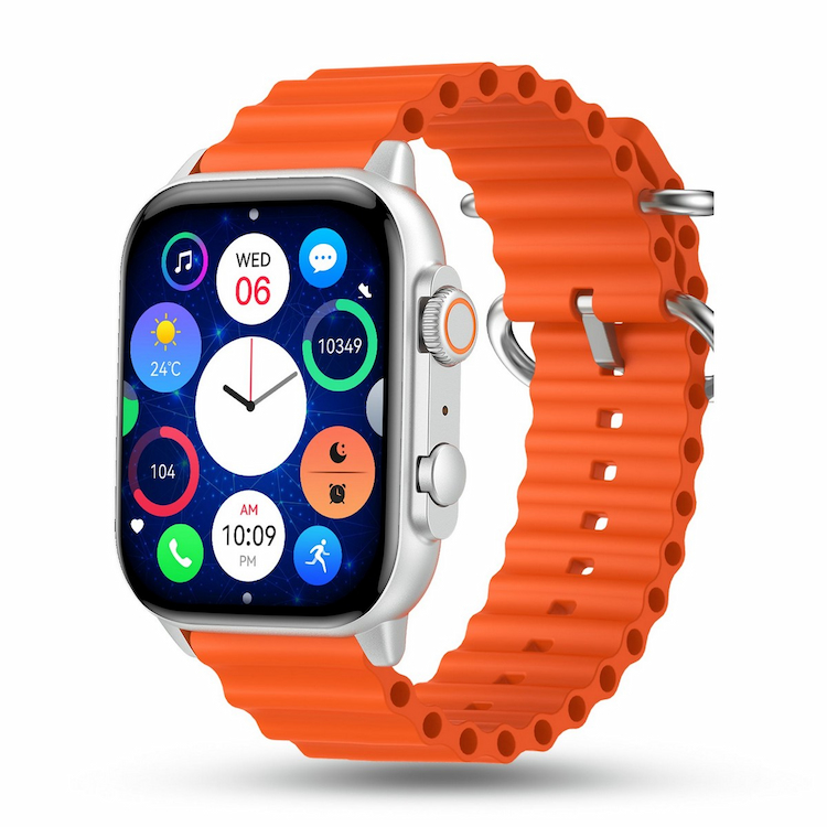 Pebble Astra Smart Watch,Wildfire Orange