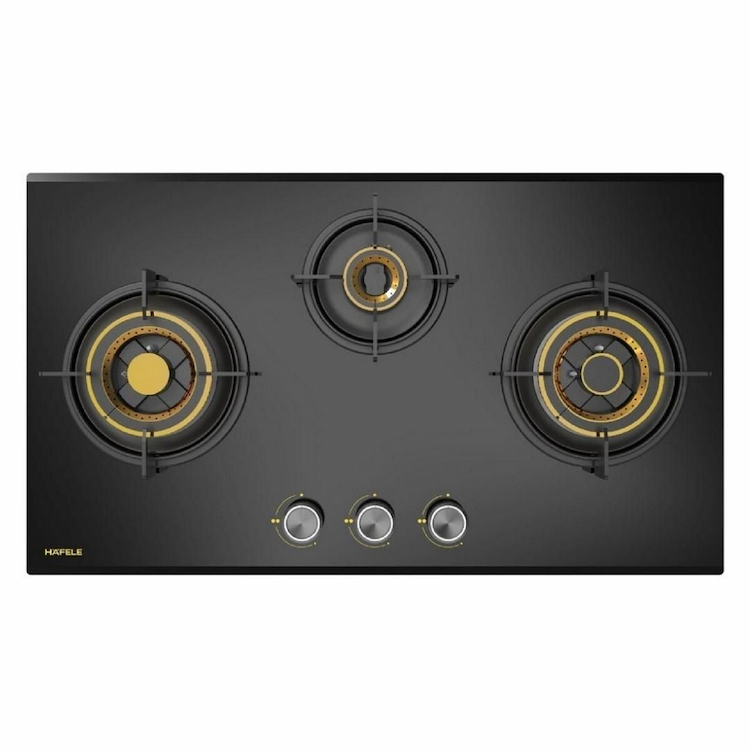 Hafele Built-In Gas Hob Magna Plus 378 FFSD Glass Automatic Hob(3 Burners)