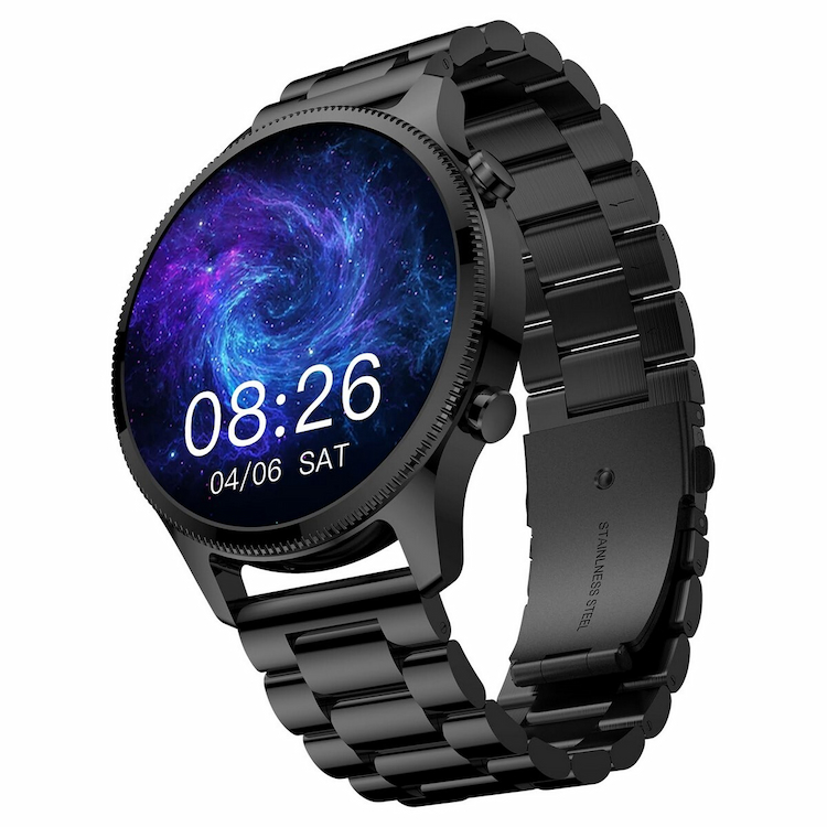 Noise Halo Plus Metal Smart Watch, Black