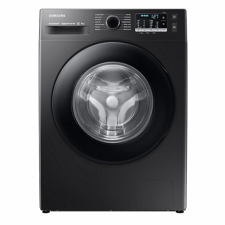 Samsung 8 kg 5 Star Ecobubble Front Load Washing Machine WW80TA046AB1TL Black

