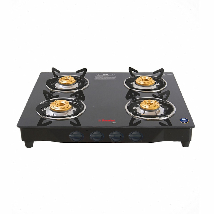 Premier Glass Top Gas Stove GT3155 Glow 4 Burner