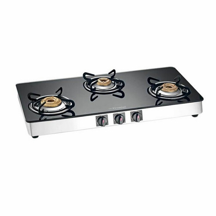 Premier Trendy Black Glass Top LPG Stove 3 Burner Manual 3GX