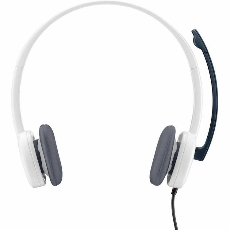 Logitech H-150 Wired Gaming Headset  (White, On the Ear)