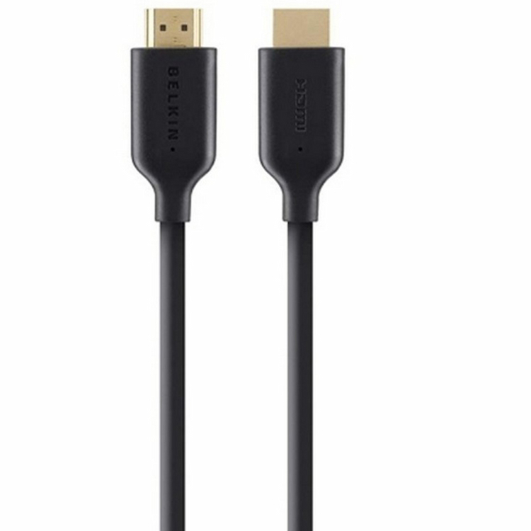 Belkin 2 Meter High-Speed Gold-Plated HDMI Cable, Supports 3D, 4K, 1080p (Black)