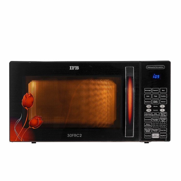 IFB 30 L Convection Microwave Oven (30FRC2, Floral Pattern) (Black)