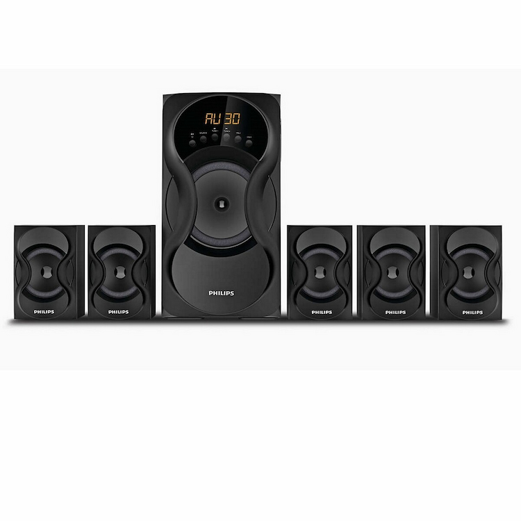 Philips SPA5162/94 60 W Bluetooth Home Theatre  (Black, 5.1 Channel)