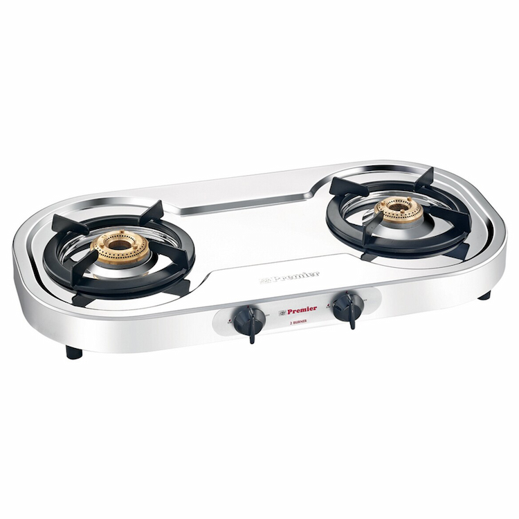 Premier Oval Stainless Steel Gas Stove 2 Burner