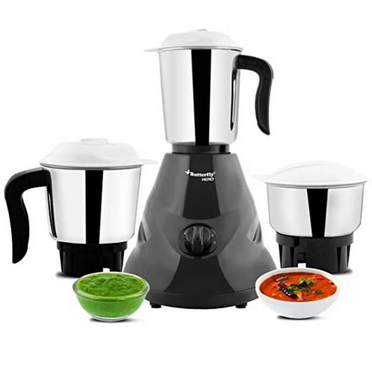 Butterfly Stallio Mixer Grinder 4 Jar Ink Blue